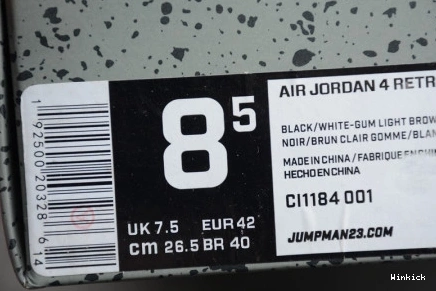 AIR JORDAN CI1184-001 SE BLACK LASER 4 GUM 0811